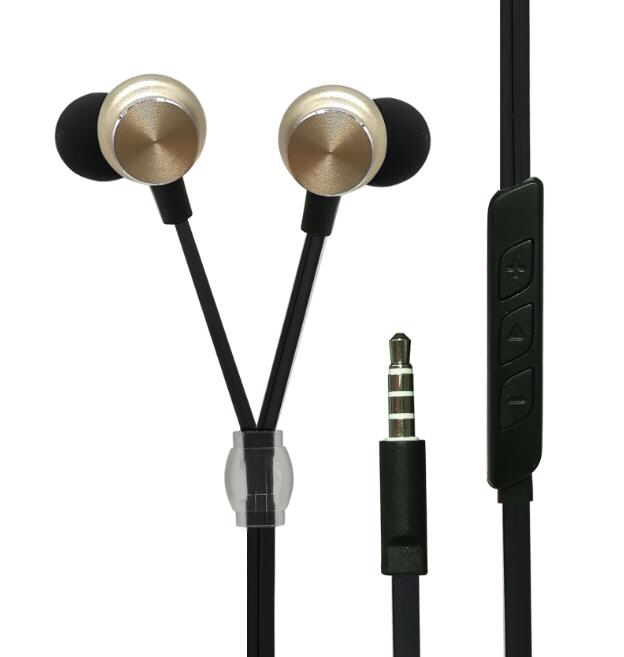 Bild von In-Ear Stereo-Headset "Luxury" - schwarz/gold
