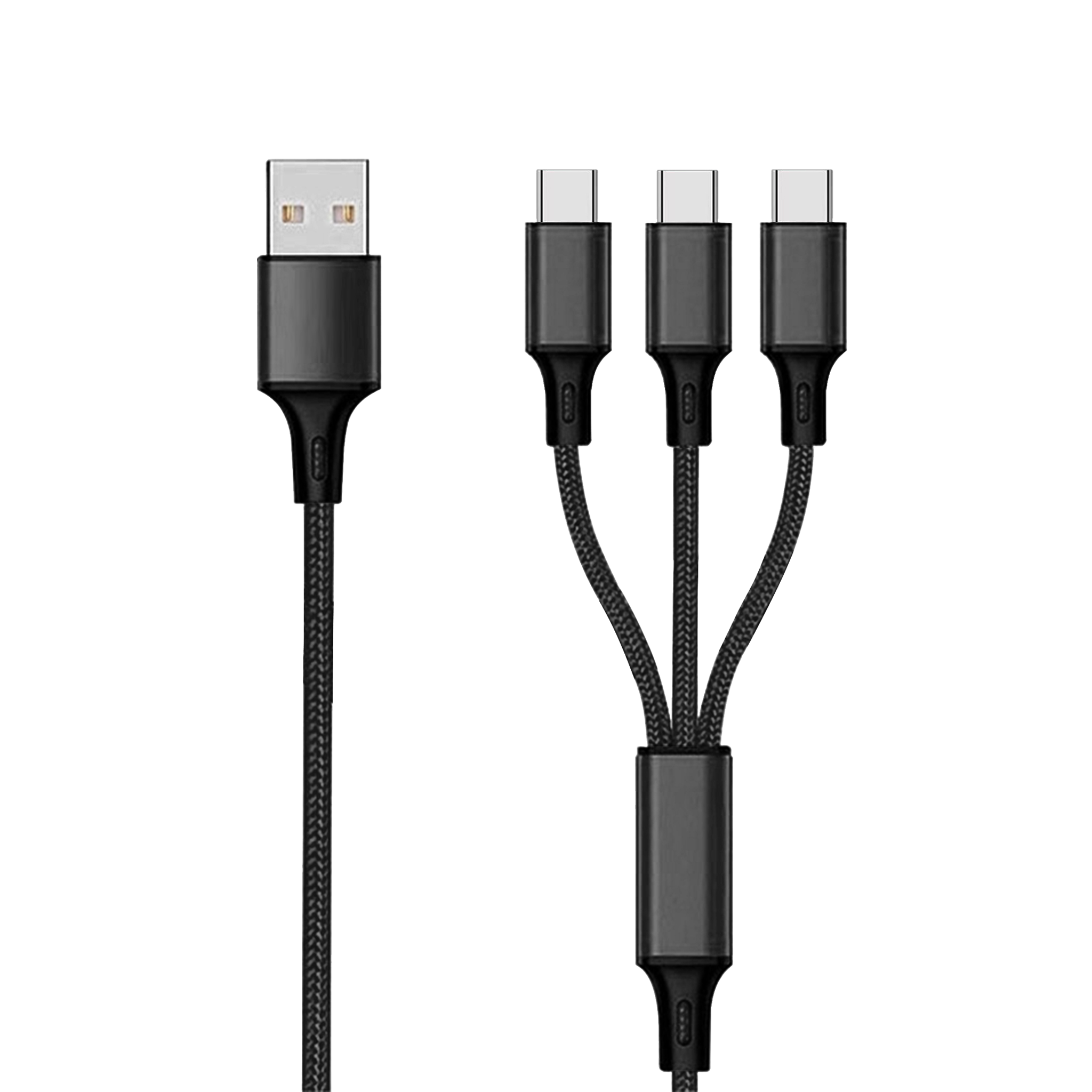 Bild von 3 in 1 USB Ladekabel - schwarz - 150 cm
