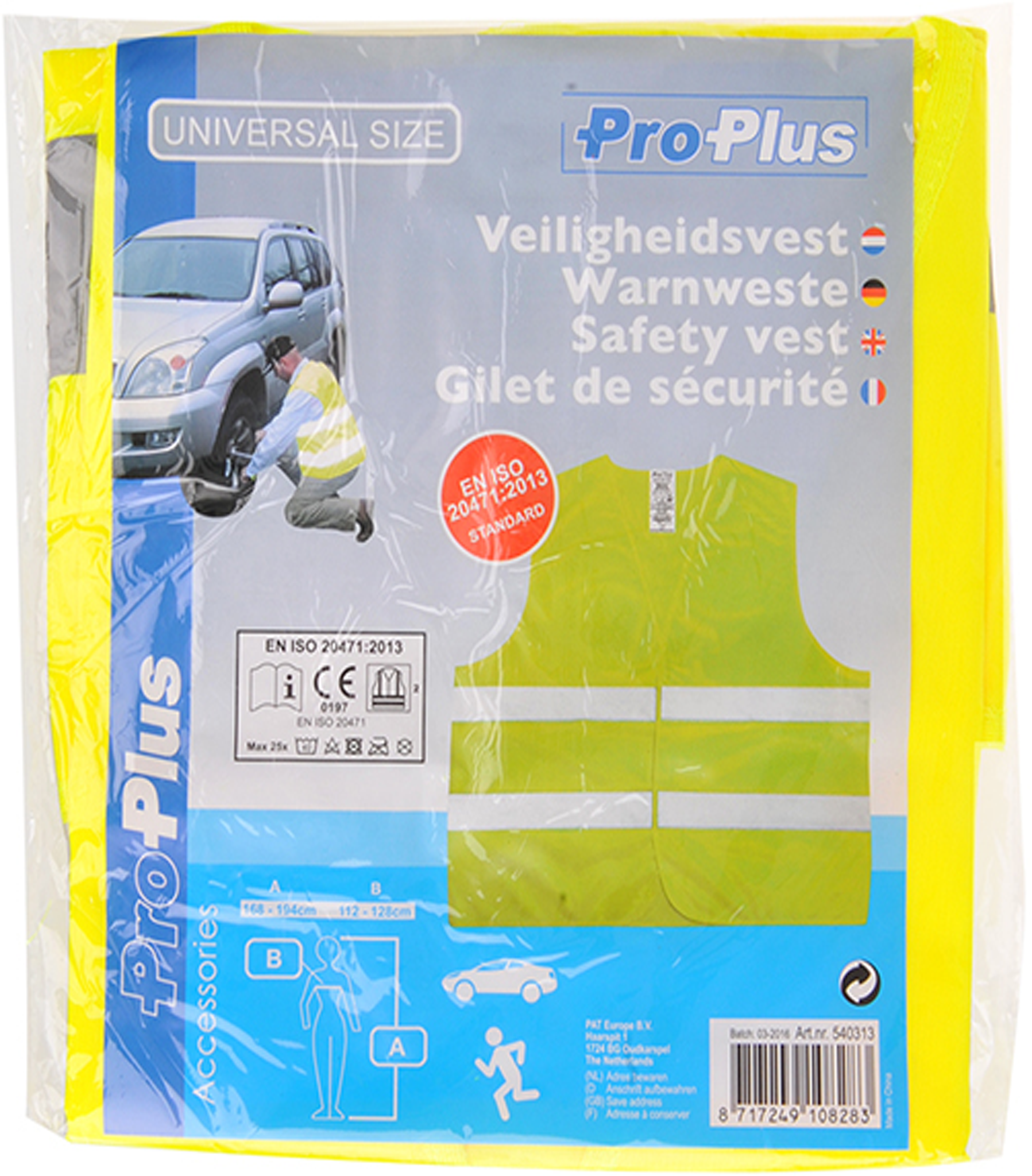 Bild von Sicherheitsweste gelb