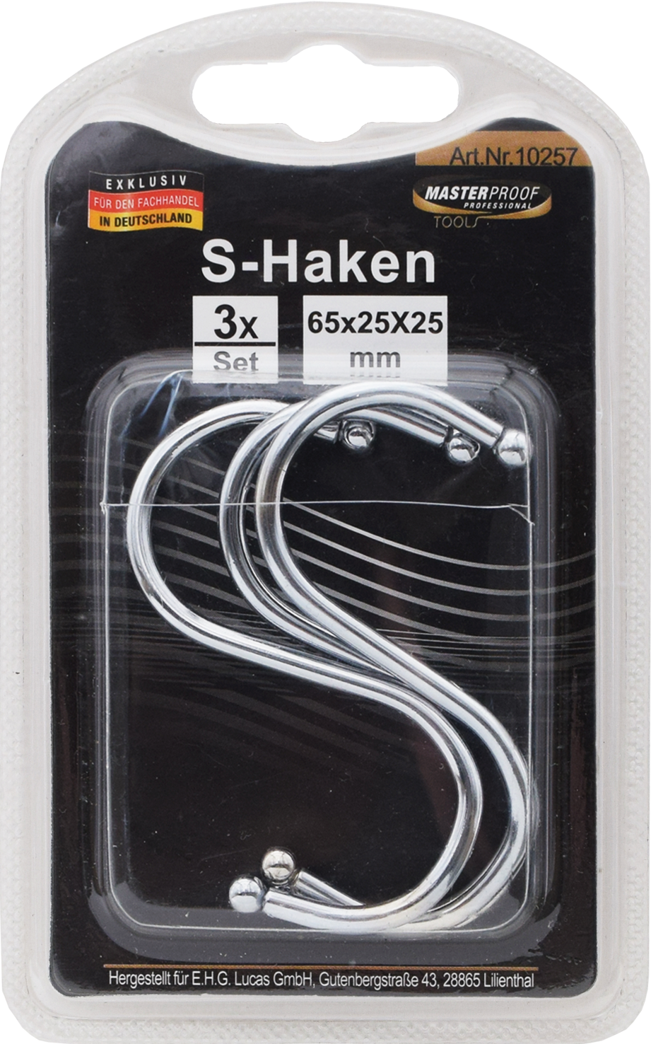 Bild von S-Haken 65 x 25 x 25mm