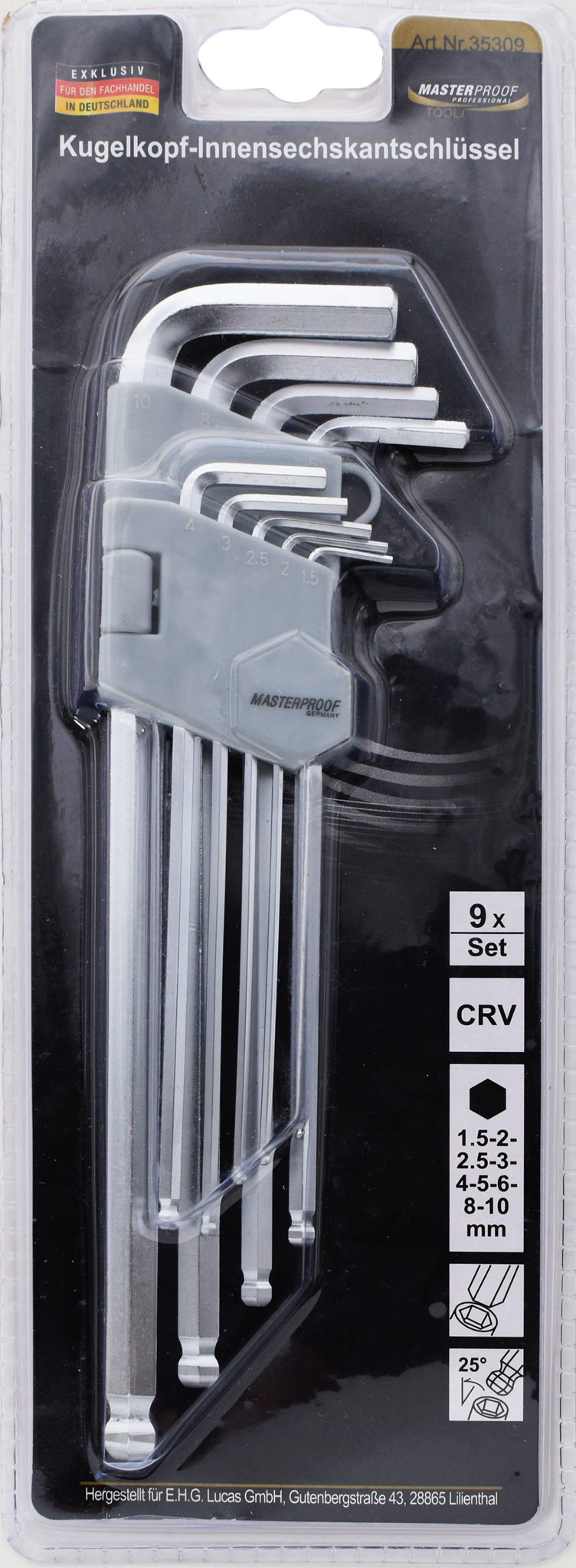 Bild von Kugelkopf Innensechskantschlüssel-Satz mit Halter