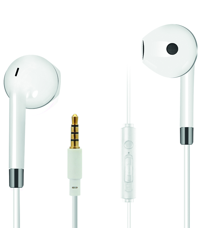 Bild von In-Ear Stereo-Headset "Comfort" - weiß/anthrazit