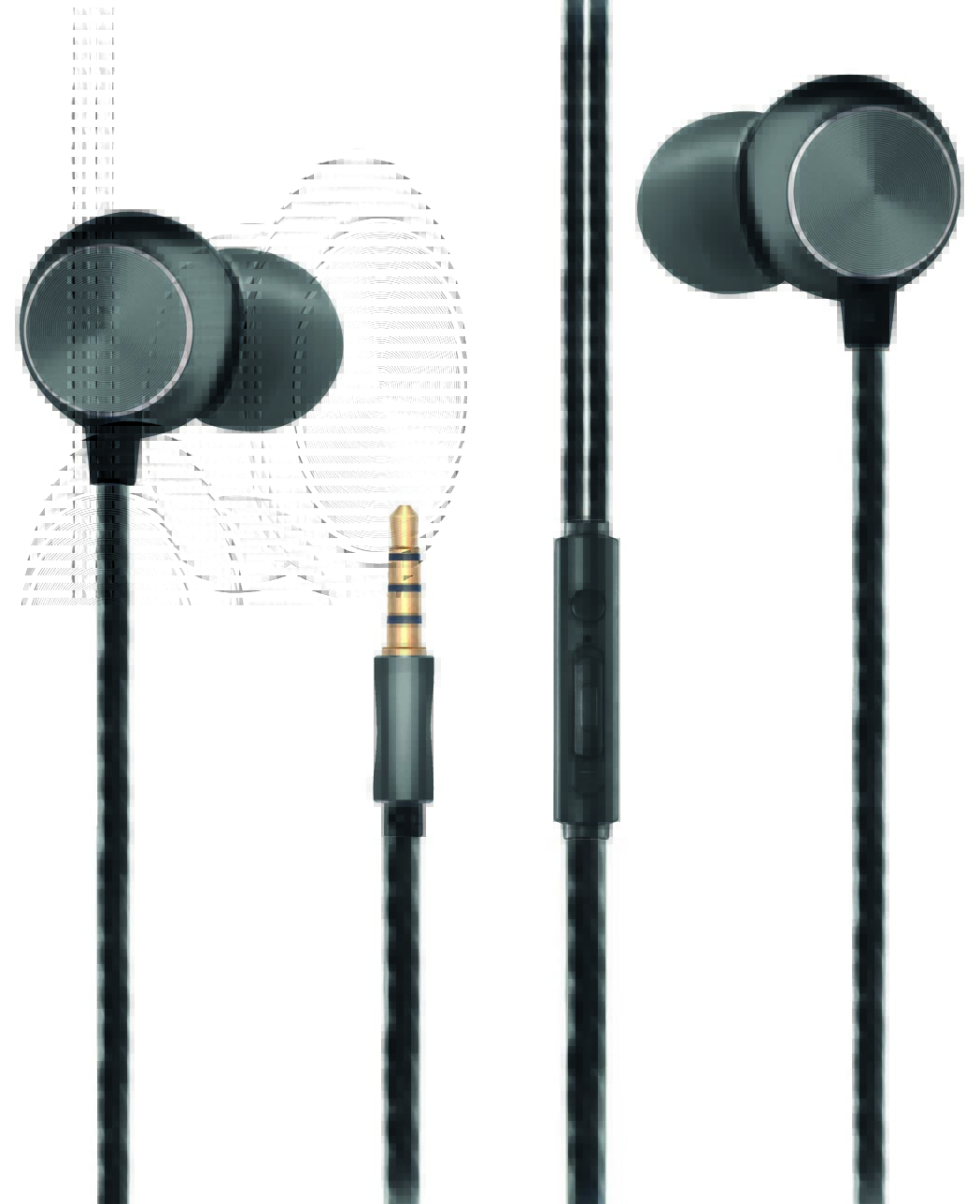 Bild von In-Ear Stereo-Headset "Deluxe" - schwarz/anthrazit