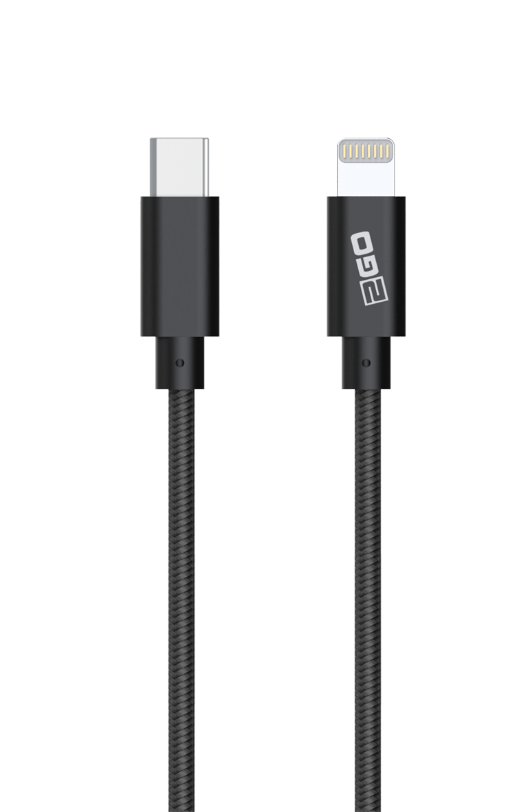 Bild von USB Datenkabel - MFI zertifiziert - anthrazit - 100 cm