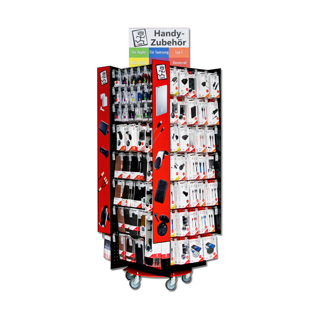Bild von 2GO Bodendisplay XXL-Tower 4-seitig