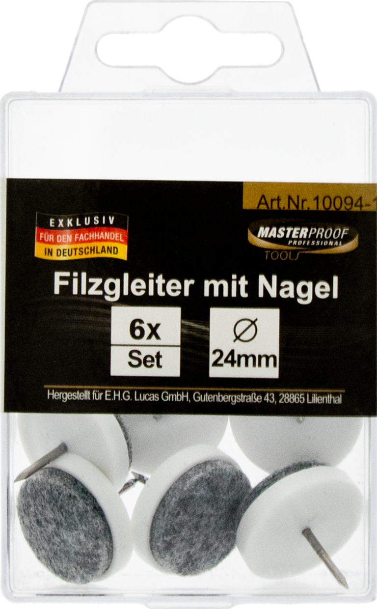 Bild von Filzgleiter 24mm mit Nagel