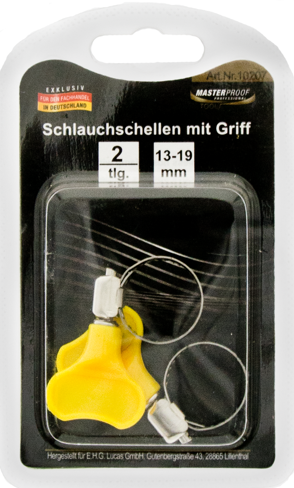 Bild von Schlauchschellen 13 - 19mm mit Griff