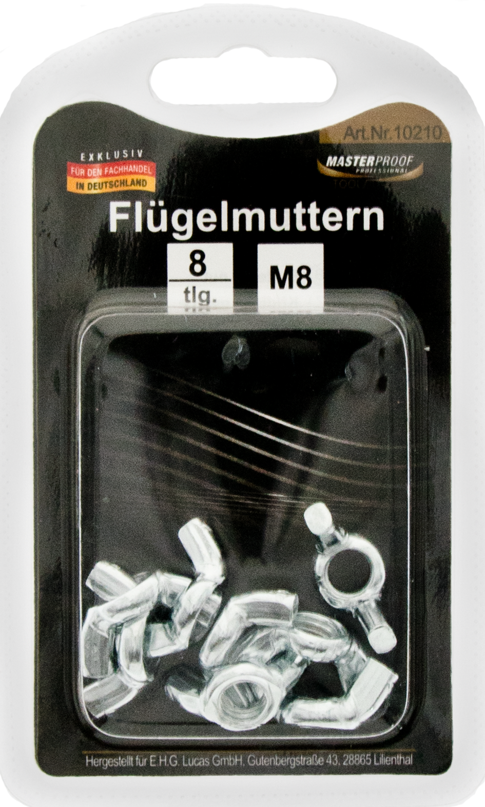 Bild von Flügelmuttern M8