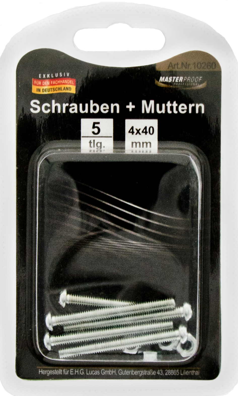 Bild von Schrauben und Muttern