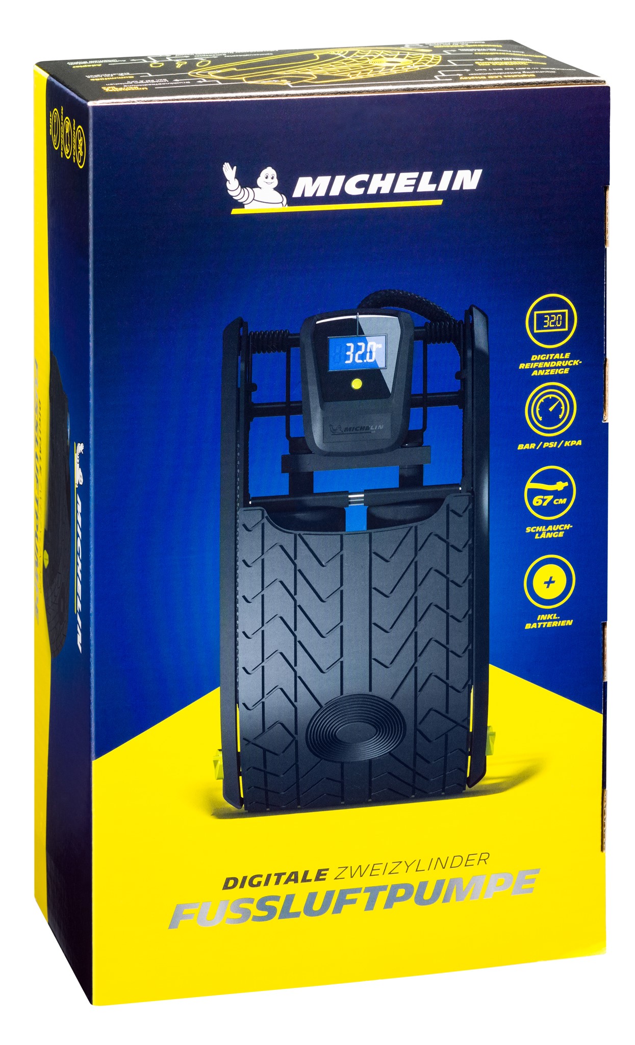 Bild von Doppelzylinder-Fußluftpumpe