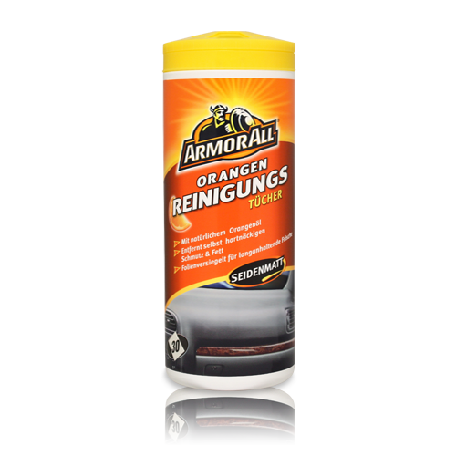 Bild von Orangenreinigungstücher