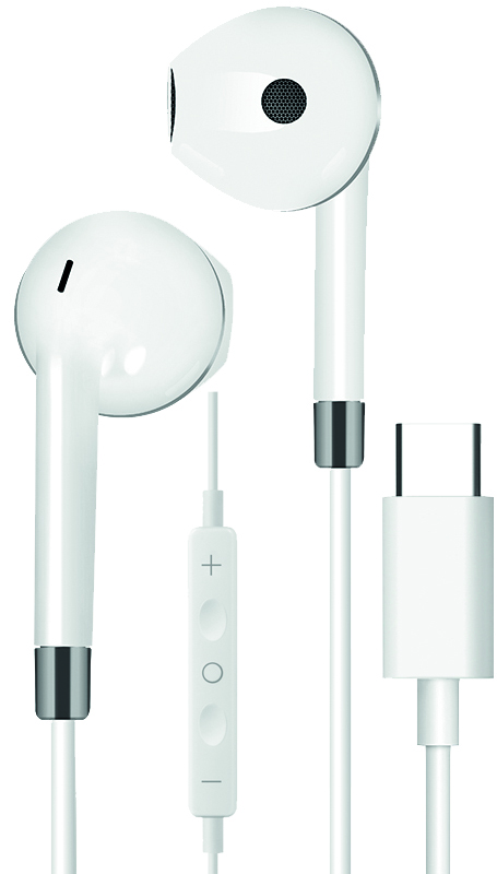 Bild von In-Ear Stereo-Headset "Comfort" - weiß/anthrazit