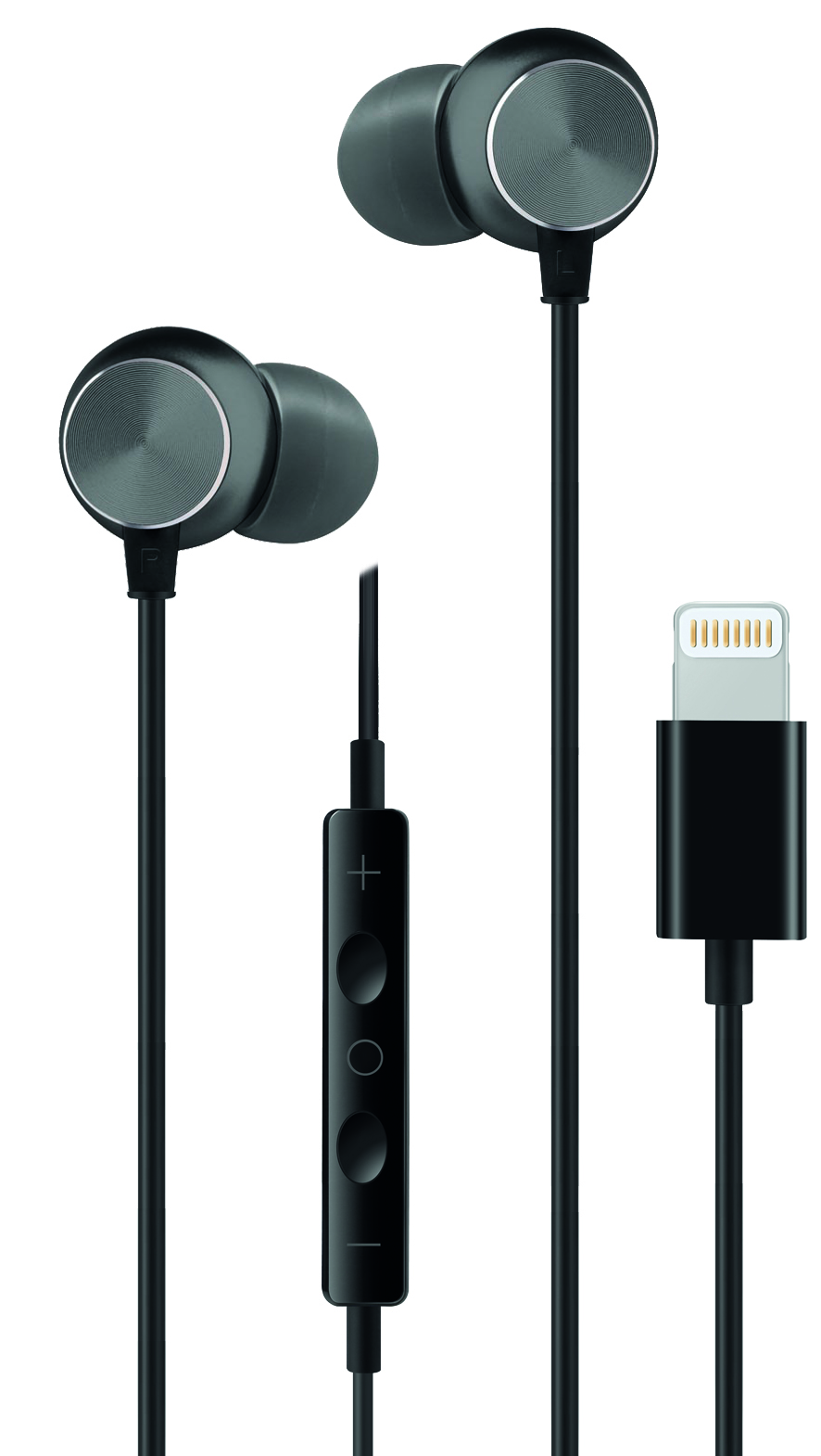 Bild von In-Ear Stereo-Headset "Deluxe" - schwarz/anthrazit
