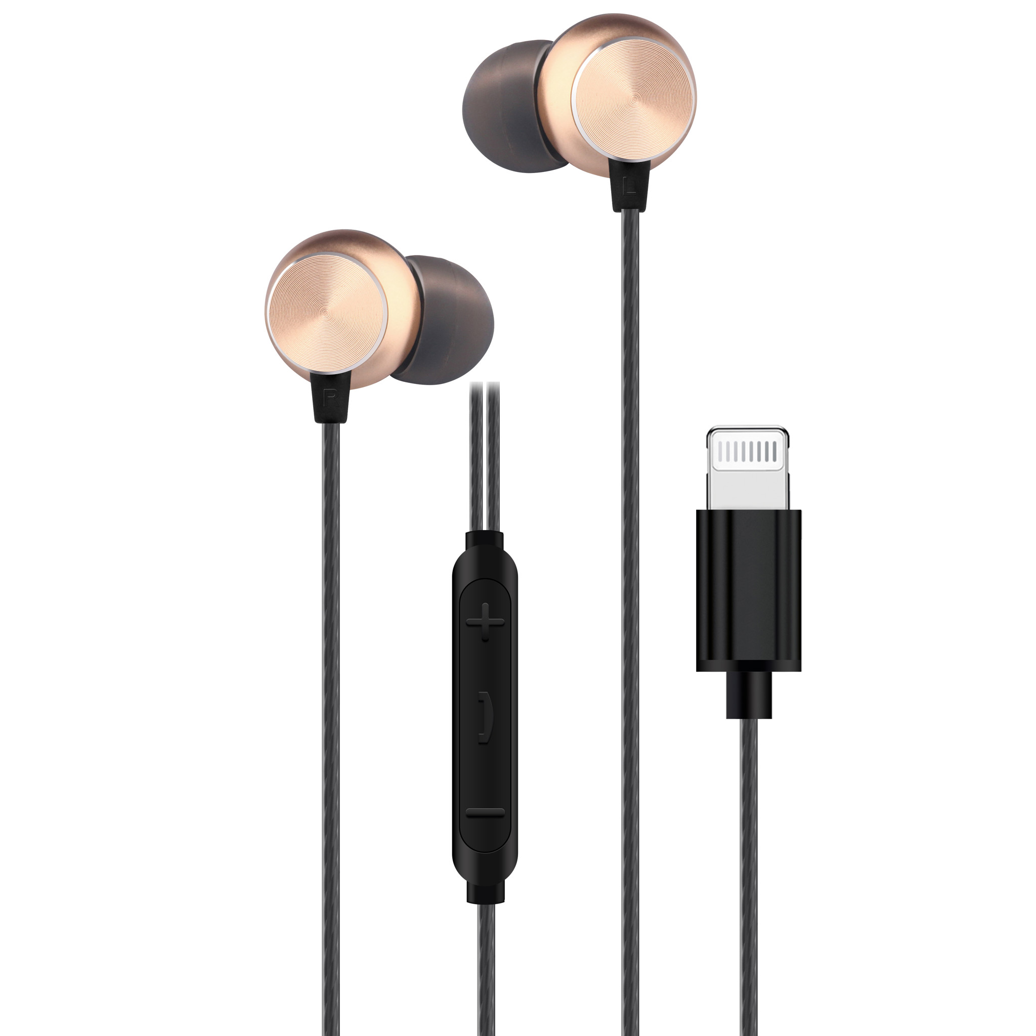 Bild von In-Ear Stereo-Headset "Deluxe" - schwarz/gold