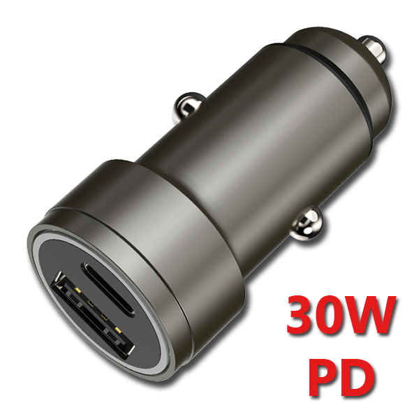 Bild von Kfz-Ladegerät 12 V / 24 V - anthrazit