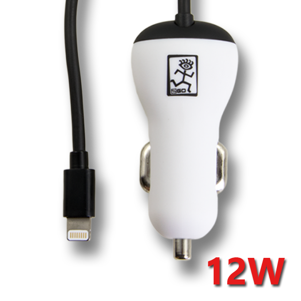 Bild von Kfz-Ladegerät 12 V / 24 V - MFI zertifiziert - schwarz