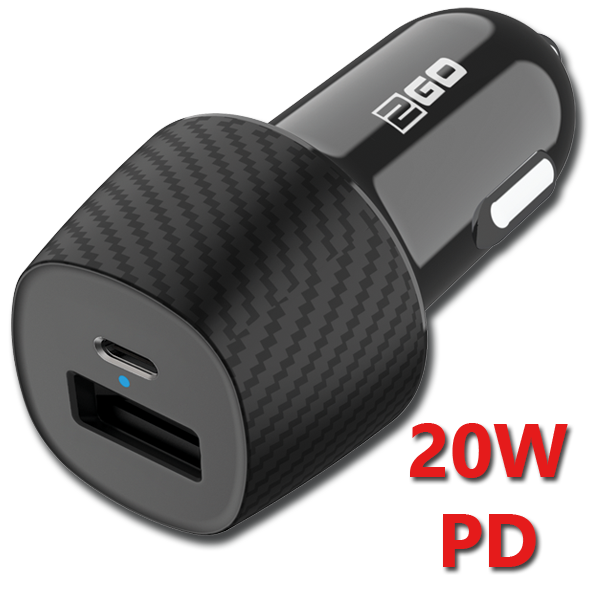 Bild von Kfz-Ladegerät 12 V / 24 V - schwarz