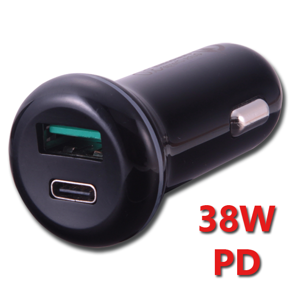 Bild von Kfz-Ladegerät 12 V / 24 V - schwarz