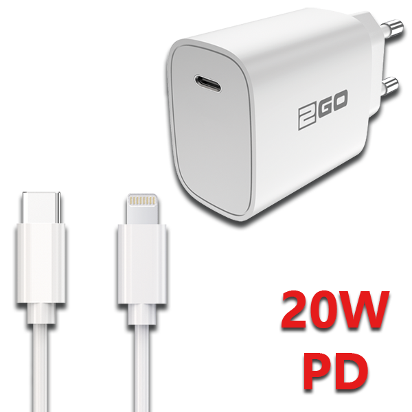 Bild von Netz-Ladeset 100 V - 240 V (2-teilig) - weiß