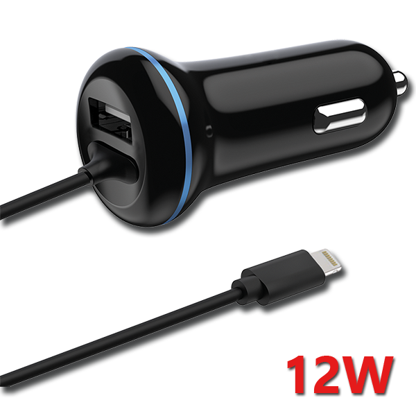 Bild von Kfz-Ladegerät 12 V / 24 V - schwarz