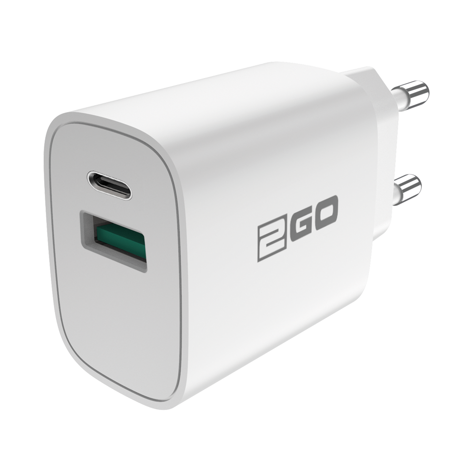 Bild von Netz-Ladeset 100 V - 240 V (2-teilig) - weiß