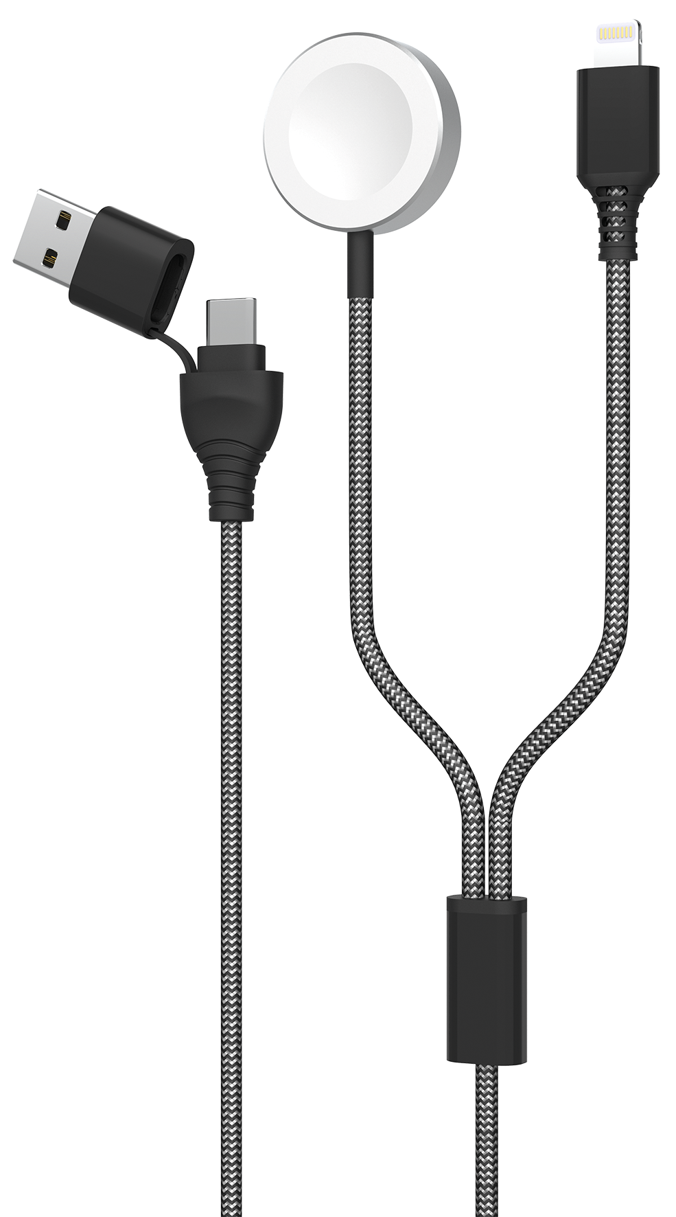 Bild von 2 in 1 USB A / USB Type-C Ladekabel