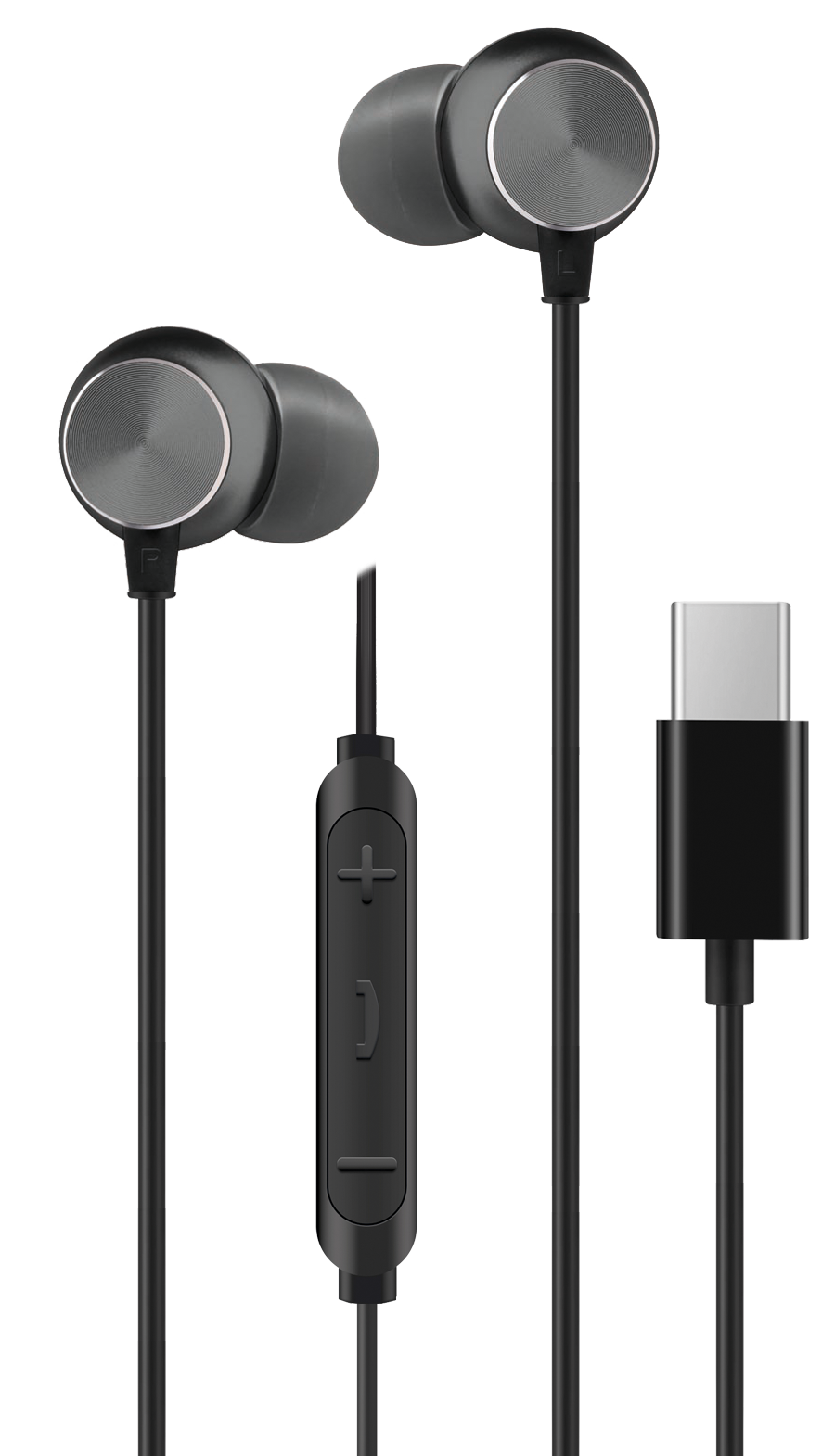 Bild von In-Ear Stero-Headset "Deluxe" - schwarz/anthrazit