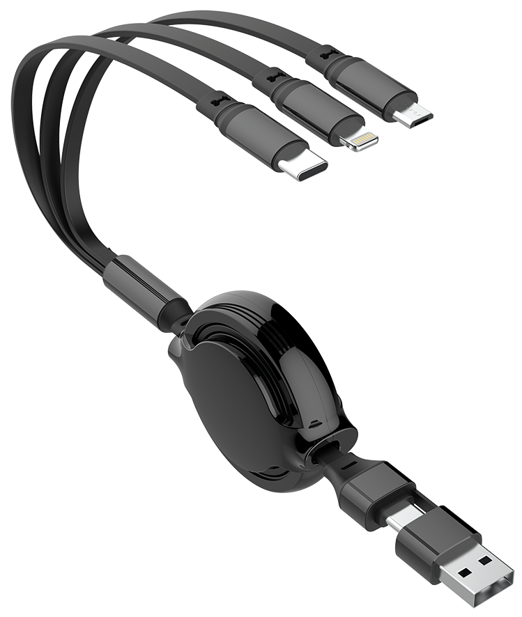 Bild von USB A / USB Type-C 5 in 1 Ladekabel